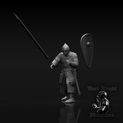 13th Century Polish Infantry | 28mm Scale | Black Knight Miniatures
