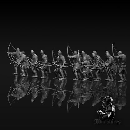 13th Century Prussian Archers | 28mm Scale | Black Knight Miniatures