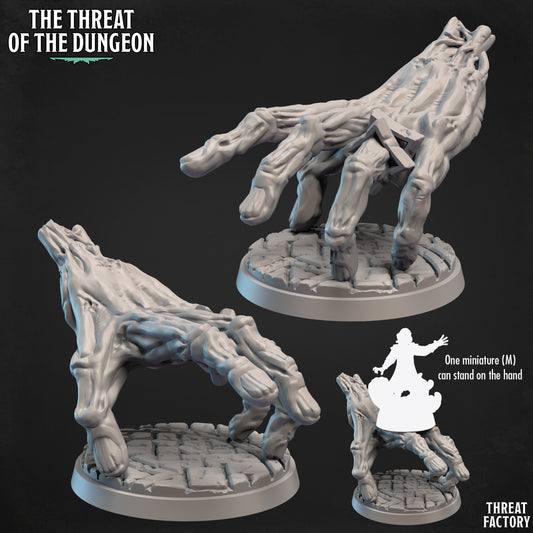 Giant Crawling Hand | The Threat of the Dungeon | 28mm Scale | Threat Factory