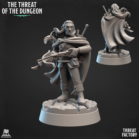 Drow Ranger | The Threat of the Dungeon | 28mm Scale | Threat Factory