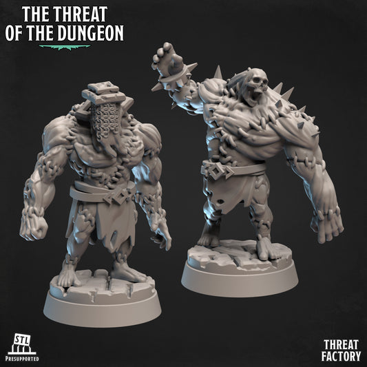 Flesh Golems | The Threat of the Dungeon | 28mm Scale | Threat Factory