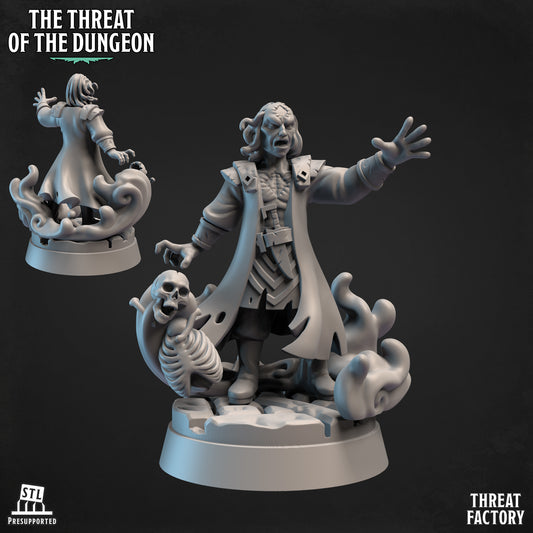 Necromancer | The Threat of the Dungeon | 28mm Scale | Threat Factory