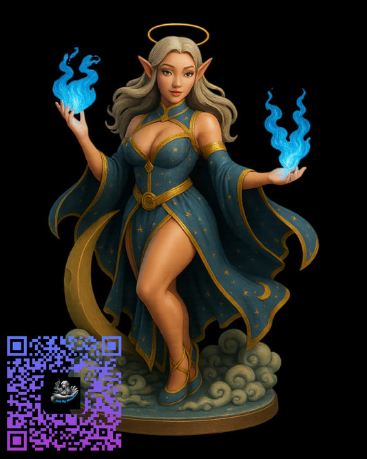 Selene Starwhisper | 35mm / 75mm | Hold My Miniatures