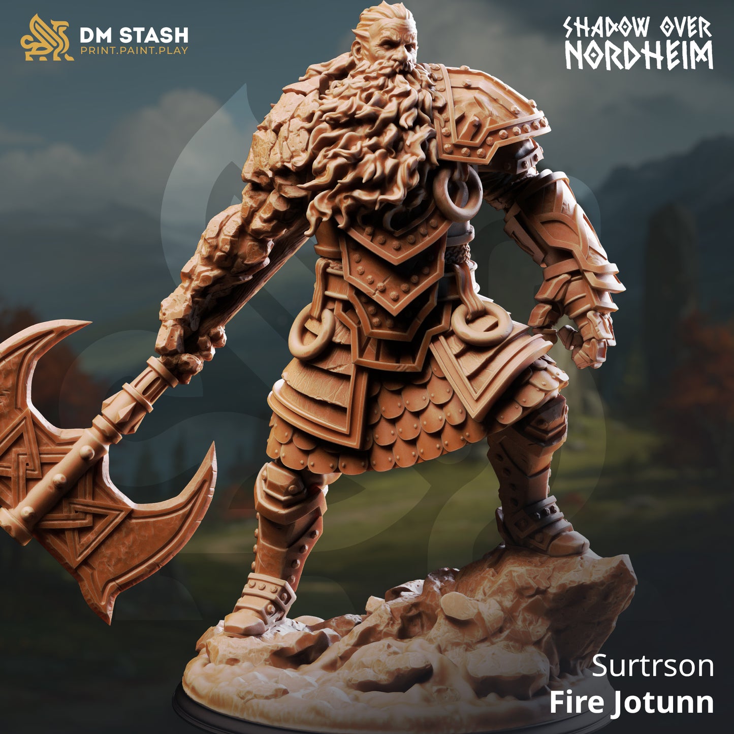 Surtson – Fire Jötunn | 32mm Scale | DM Stash