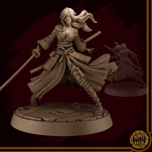 Tomoe Kurosaki | 75mm Scale | Runes & Resin