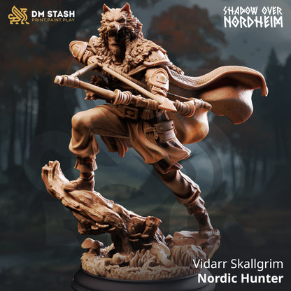 Vidarr Skallgrim - Nordic Hunter | 32mm / 75mm Scale | DM Stash