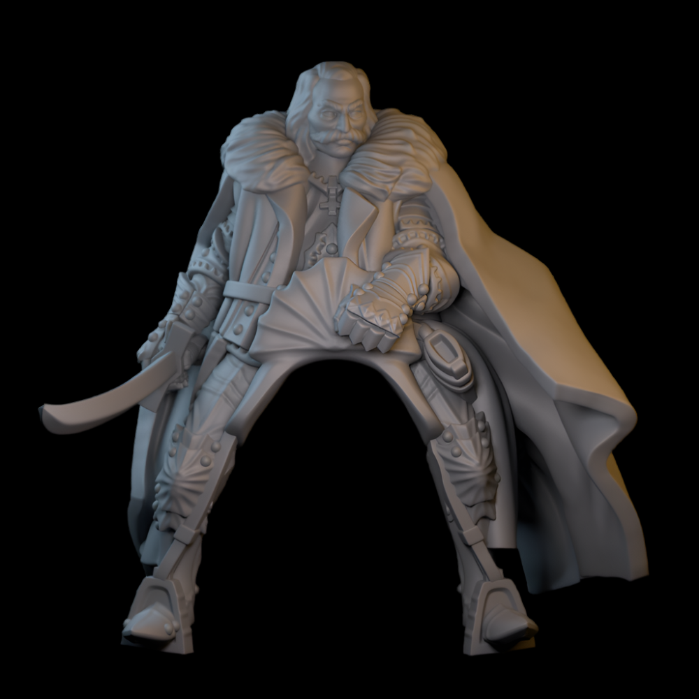 15th Century Mounted Vlad Tepes (Vlad the Impaler) | 28mm Scale | Black Knight Miniatures