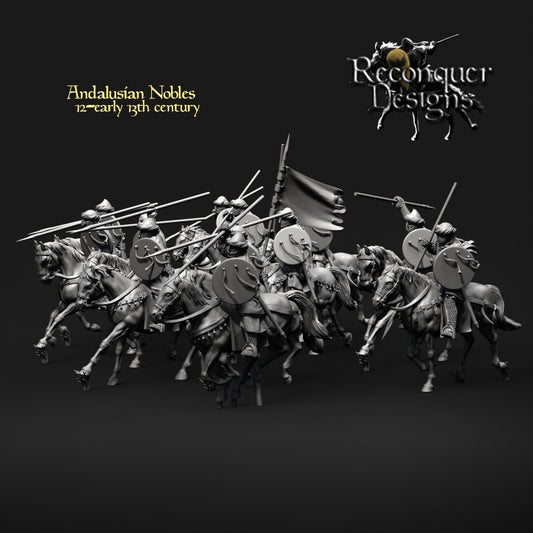 12th - Early 13th Century Andalusian Nobles | 28mm Scale | Reconquer Designs