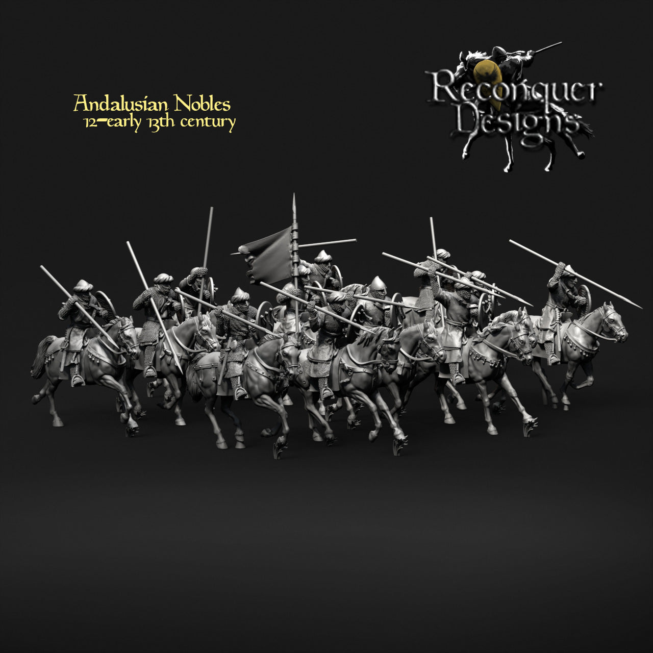 12th - Early 13th Century Andalusian Nobles | 28mm Scale | Reconquer Designs