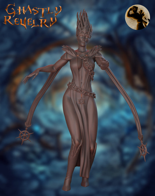 Lucianna the Ghost Queen | 75mm Scale | The Printer's Apprentice