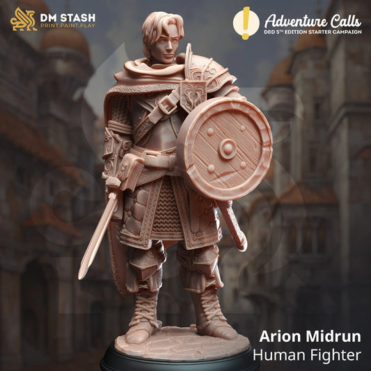 Arion Midrun - Human Fighter | 32mm / 75mm Scale | DM Stash