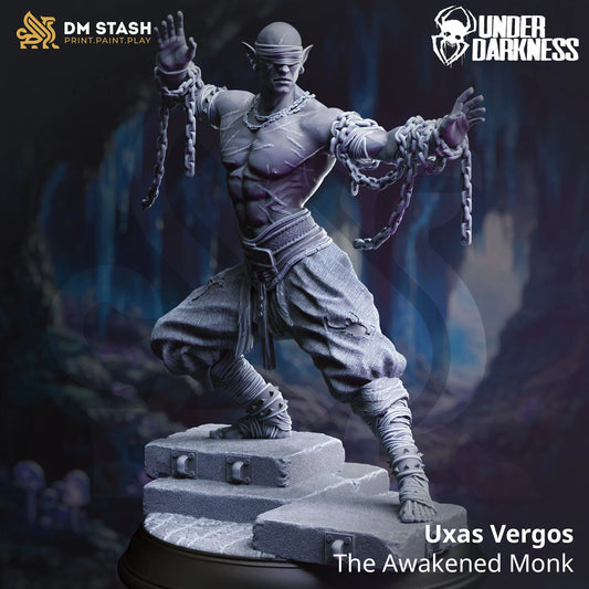 Uxas Vergos - The Awakened Monk | 32mm / 75mm Scale | DM Stash