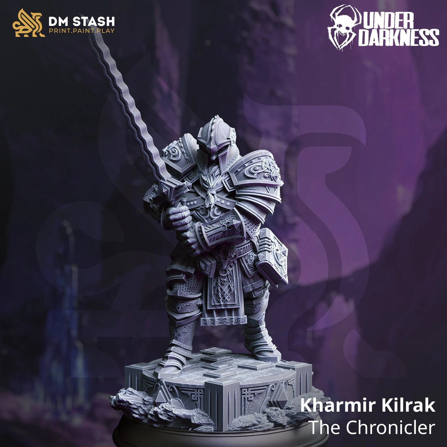 Kharmir Kilrak - The Chronicler | 32mm / 75mm Scale | DM Stash