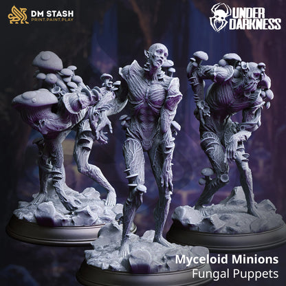 Myceloid Minions - Fungal Puppets | 32mm / 75mm Scale | DM Stash
