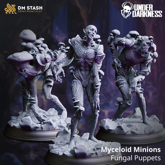 Myceloid Minions - Fungal Puppets | 32mm / 75mm Scale | DM Stash