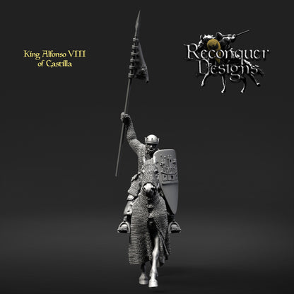 King Alfonso VIII of Castilla | 28mm Scale | Reconquer Designs