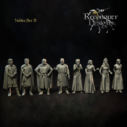 12th - 13th Century Nobles Set "B" | 28mm Scale | Reconquer Designs