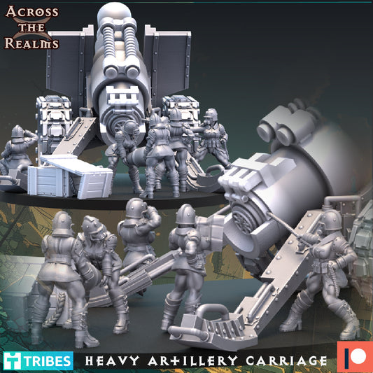 Heavy Artillery Carriage  | 32mm Scale | Across the Realms
