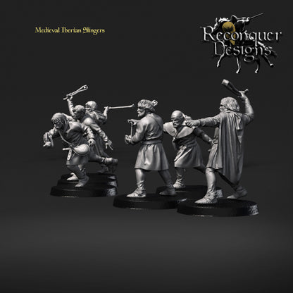 Medieval Iberian Slingers | 28mm Scale | Reconquer Designs