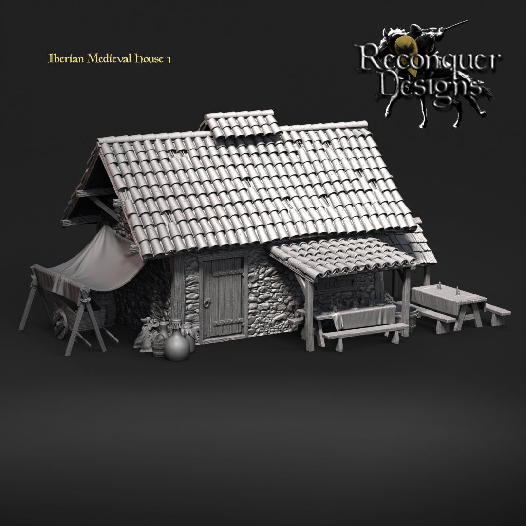 Iberian Medieval House 1 | 28mm Scale | Reconquer Designs