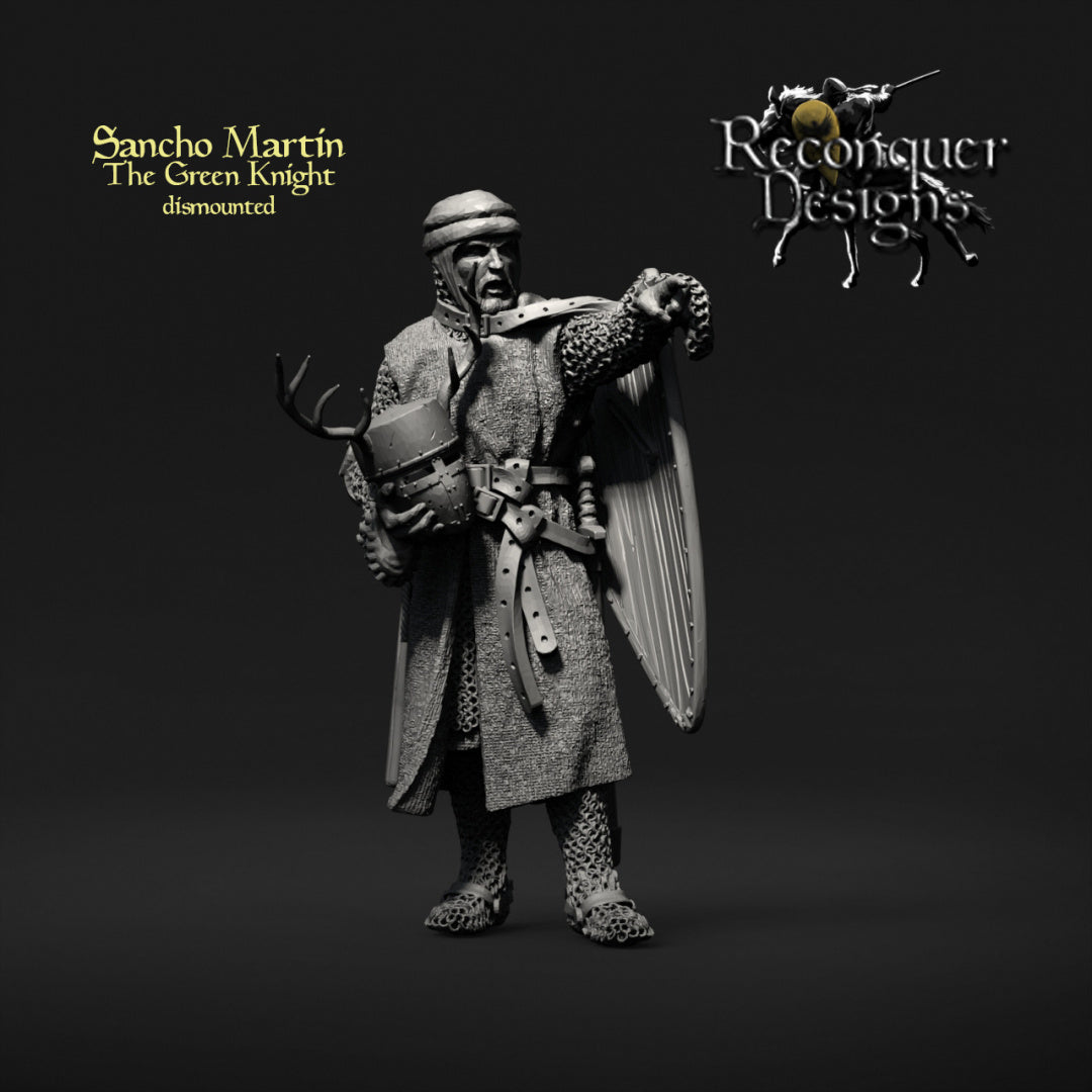 Sancho Martin, The Green Knight - Dismounted | 28mm Scale | Reconquer Designs