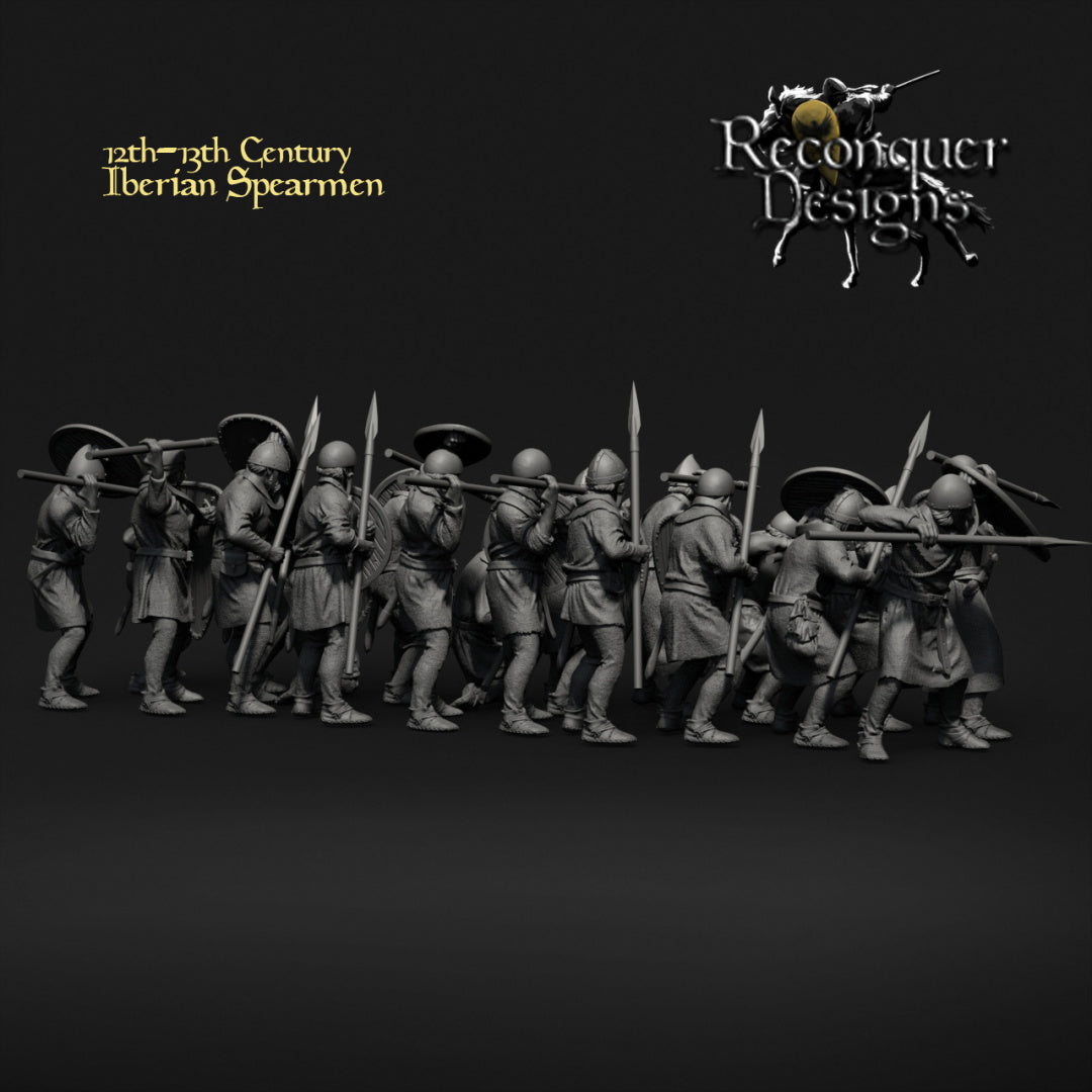 12th - 13th Century Iberian Spearmen | 28mm Scale | Reconquer Designs