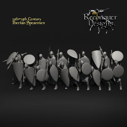 12th - 13th Century Iberian Spearmen | 28mm Scale | Reconquer Designs