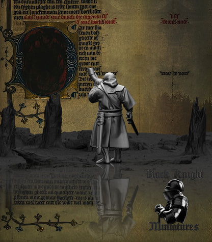 13th Century Teutonic Sergeants on Foot Command Group | 28mm Scale | Black Knight Miniatures